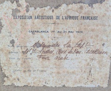 Ecole orientaliste - Lise caft ? à déchiffrer - Four arabe à, Antiek en Kunst