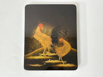 Suzuribako/Writing box - Doos - Verfijnde antieke Suzuribako