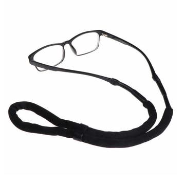 Fako Bijoux - Drijvend Brillenkoord - 66cm - 10mm - Zwart, Verzenden, Nieuw