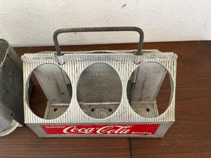 Bouteille (6) - Métal, Verre - Portes bouteilles - Pepsi, Antiquités & Art, Antiquités | Assiettes décoratives & Carrelages