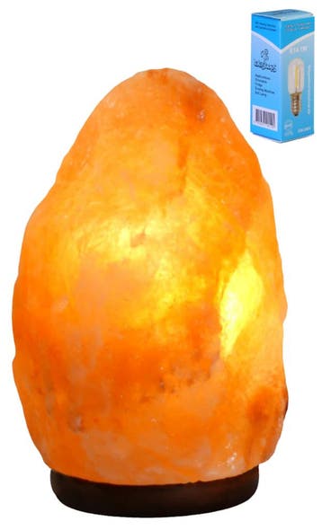 Zoutlamp 4-6kg met LEDLAMP - Himalaya Zout 100% Natuurlij..., Huis en Inrichting, Lampen | Tafellampen, Ophalen of Verzenden, Nieuw