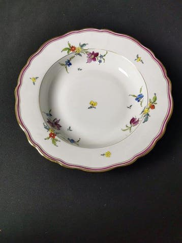Meissen - Deutches blumen -5 Piatti fondi - D.24cm - XX