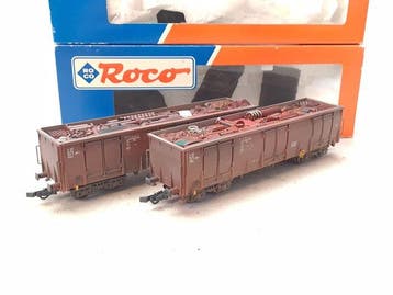 Roco H0 - Modeltrein goederenwagon (2) - 2x Eanos
