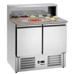 Pizzawerkbank | 260L | 2 Deuren (1/1 GN) | Boven 5x 1/6 GN, Verzenden, Nieuw in verpakking