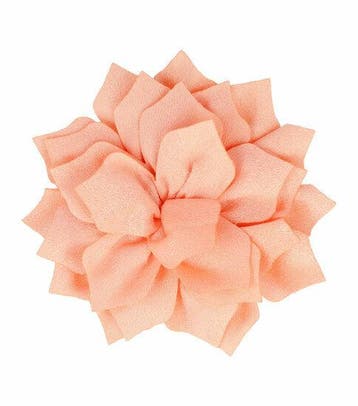 Haarspeld Duckklem 7cm – Bloemvorm van Stof – Zalmroze, Handtassen en Accessoires, Nieuw