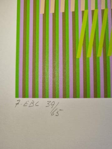 Carlos Cruz-Diez (1923-2019) - induction chromatique à, Antiquités & Art