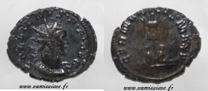 253 268 253 268 Gallienus Antoninianus R/ Germanicvs Max V, Postzegels en Munten, Munten en Bankbiljetten | Verzamelingen, Verzenden