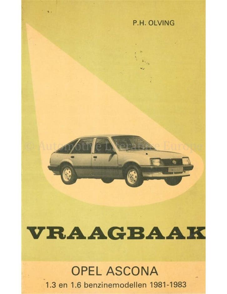 1981 - 1983 OPEL ASCONA C BENZINE, VRAAGBAAK NEDERLANDS, Auto diversen, Handleidingen en Instructieboekjes