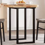 vidaXL Tafelblad rond Ø 70x4 cm massief acaciahout, Verzenden, Nieuw