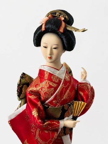 Uehira Ningyo - Pop Vintage Japanese Geisha Doll - Japan