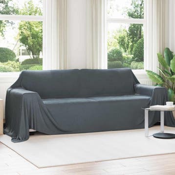 vidaXL Dekentjes 6 st Donkergrijs 350 x 270 cm 8.09 kg, Verzenden