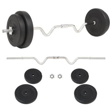vidaXL Halterset 30 kg, Verzenden