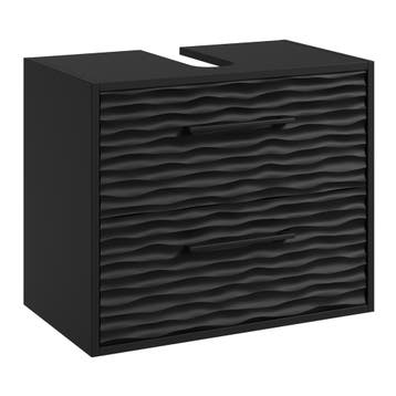 Wastafelkast Etna 60 x cm x 35 cm x 50 cm Zwart Badkamerkast, Maison & Meubles, Verzenden