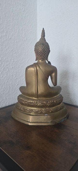 Seated Buddha in Vitarka Mudra - Beeld - Thailand (Zonder, Antiek en Kunst