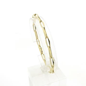 Gouden closed forever armband (Schakelarmband), Ophalen of Verzenden, Gebruikt, Goud, Goud