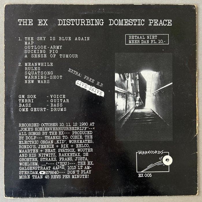 The Ex - Disturbing Domestic Peace (1st pressing!) - Enkele, CD & DVD, Vinyles Singles
