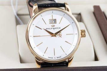 Philip Watch - ANNIVERSARY - Classic - Gold/white - Swiss, Nieuw
