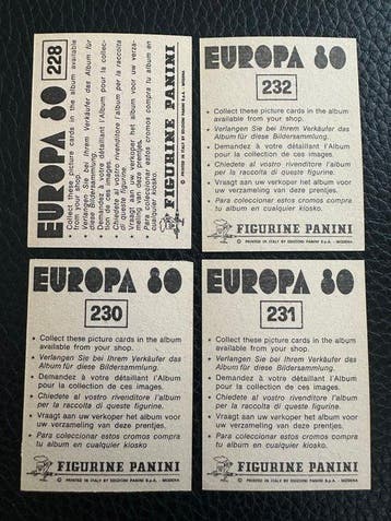 1980 Panini 4 Figurine panini Euro 80 squadra Austria nuove, Nieuw