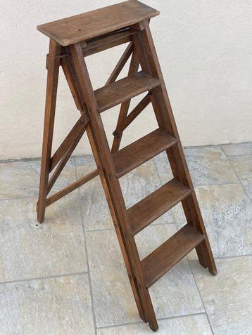 Escalier de cuisine - Bois - Escabeau pliant