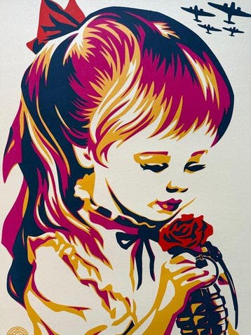 Shepard Fairey (OBEY) (1970) - War by Numbers (Fuchsia)