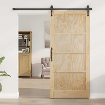 vidaXL Interne Deur 93 x 202 cm Multiplex Naturel, Doe-het-zelf en Bouw, Deuren en Vliegenramen, Verzenden, Nieuw