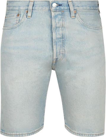 Levi’s 501 Denim Short Lichtblauw maat Overige maten Heren, Verzenden
