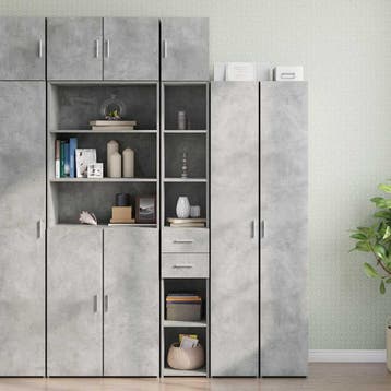 vidaXL Opbergkast smal 30x42,5x225 cm bewerkt hout, Verzenden