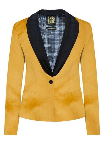 Gouden Velvet Blazer Dames OppoSuits, Kleding | Dames, Verzenden, Nieuw