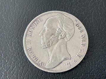 Nederland. Willem II. 1 Gulden 1843 (Zonder minimumprijs), Postzegels en Munten, Munten | Nederland