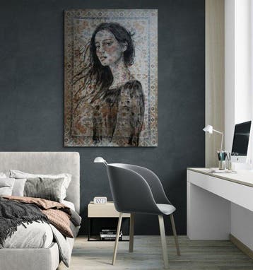 Jacqueline Klein Breteler - “Alive!.”-painting on a