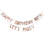 Rose Gouden Happy Birthday Slinger Zelf Maken Set 4m, Verzenden