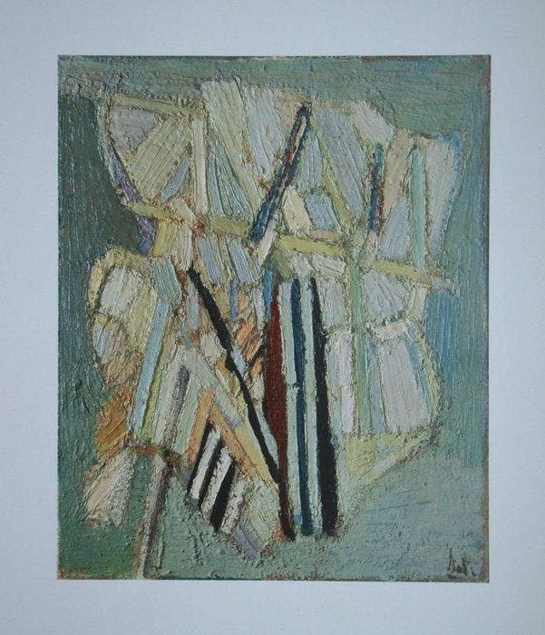 Nicolas de Staël (1914-1955) - Composition Céladon, Antiek en Kunst, Antiek | Overige Antiek