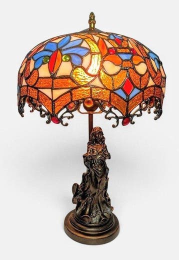 Lamp - XL Tiffany Studio Style Tafellamp - Glas-in-lood