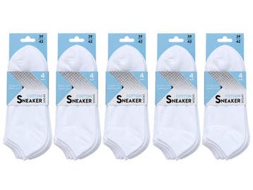 Veiling - 5x Comfortabele Naadloze Sneaker Sokken 4 Paar Maa, Kleding | Dames, Nieuw