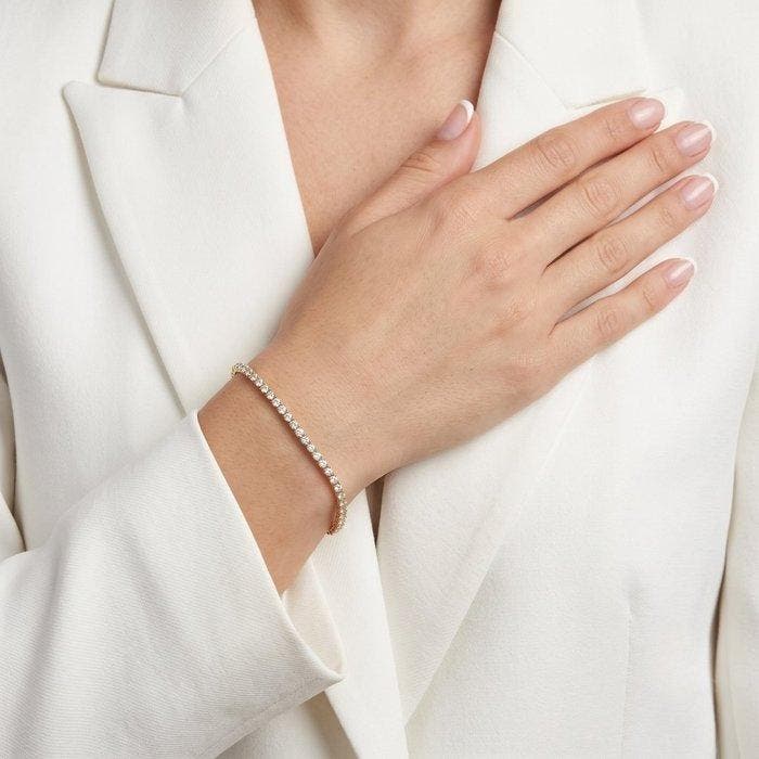Zonder minimumprijs - Armband - 14 karaat Geel goud -, Handtassen en Accessoires, Armbanden