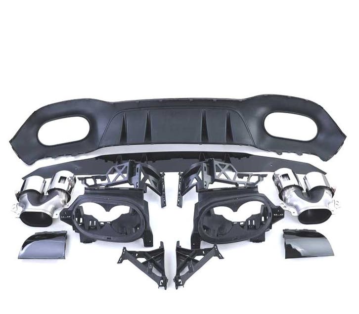 DIFFUSEUR MERCEDES CLASSE A W177 18- LOOK AMG A45 NOIR BRILL, Auto-onderdelen, Carrosserie, Verzenden