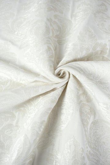 Damast Jacquard-weefsel met fluwelen uitstraling - Floraal