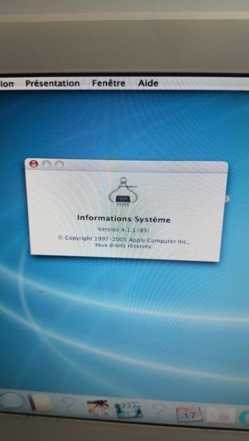 Apple iMac G5 17 A1058, claviers, Mighty Mouse, AirPort
