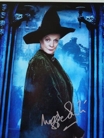 Harry Potter - Maggie Smith (Professor McGonagall) – Signed, Nieuw