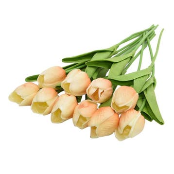 Kunst Boeket - Tulpen Zijden Bloemen Tulp Luxe Boeketten, Verzenden, Nieuw