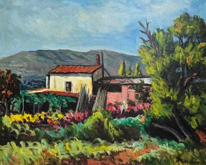 Joan Rotllan (1934) - Refugio, Antiek en Kunst, Kunst | Schilderijen | Klassiek