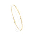 Gouden fantasie schakelarmband., Ophalen of Verzenden