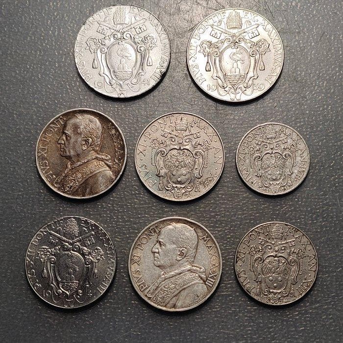 Vaticaan. Lote de 8 monedas (2 en plata) (Zonder, Postzegels en Munten, Munten | Europa | Niet-Euromunten