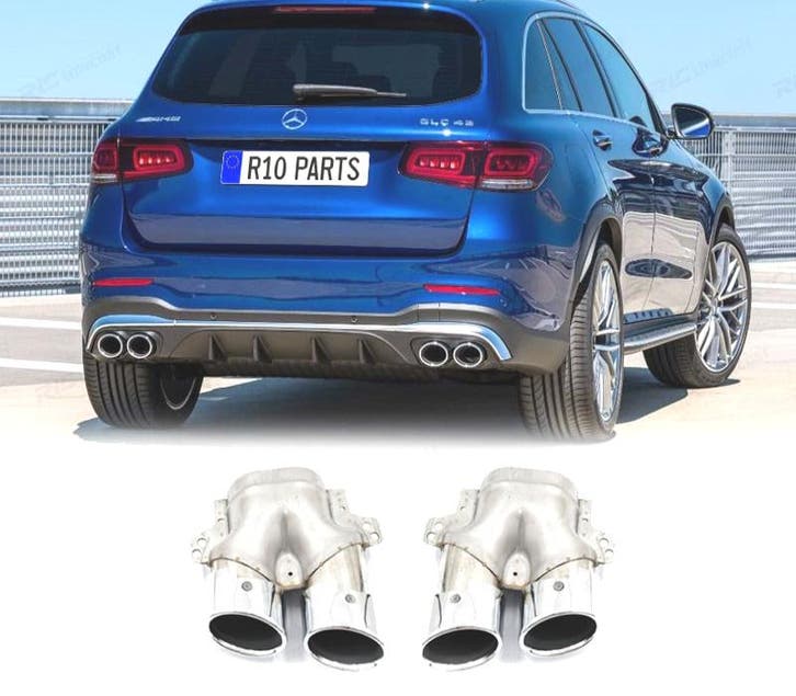 EMBOUTS D´ÉCHAPPEMENT MERCEDES GLC C253 X253 15-18 LOOK AMG, Autos : Pièces & Accessoires, Systèmes d'échappement, Envoi