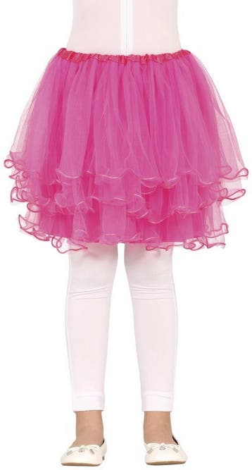 Fuchsia Tutu Meisje Ruches 30cm, Verzenden, Nieuw