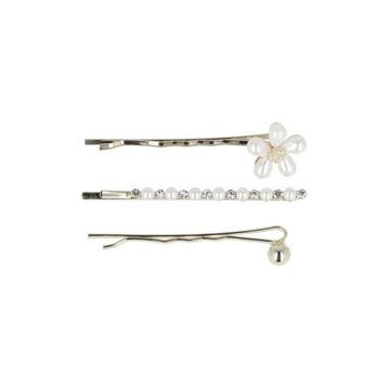 Haarspeld Schuifspeldjes 5cm - Bloem Bol Strass Parel -, Nieuw