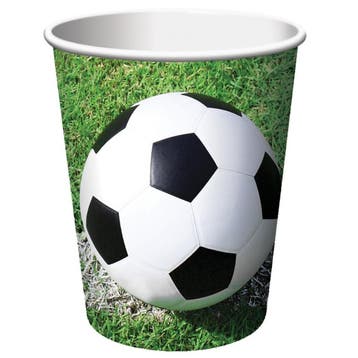 Voetbal Bekers 256ml 8st, Verzenden, Nieuw