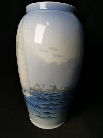 Royal Copenhagen n. 1521/904 – H44cm - Veliero dipinto a, Antiquités & Art