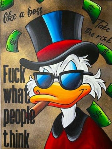 Xavier Van Walsem (1980) - Scrooge mcduck F#ck what people