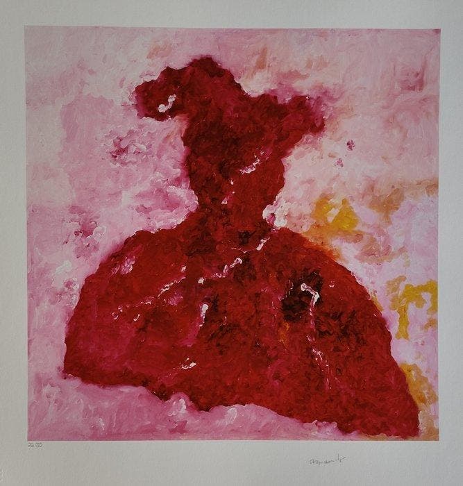Armando (1929-2018) - Rotes Gewand, Antiek en Kunst, Antiek | Overige Antiek